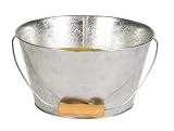 LAMPLIGHT FARMS 1408127 TRIPLE WICK GALVANIZED BUCKET 28 OZ
