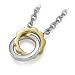 18k Yellow Gold & Sterling Silver Flower Pendant