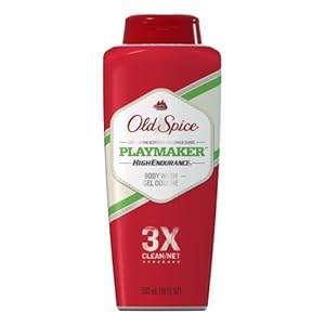 Old Spice High Endurance Playmaker Scent Men's Body Wash 18 Fl Oz (Pack of 3)