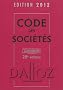 Code des soci�t�s 2012 comment�