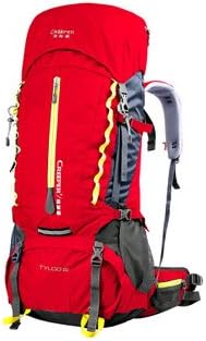 New Fashion Brand Nylon Outdoor Climbing Backpacks 4color Waterproof Travel Sport Mountaineering Bag Hiking Camping Backpack 60l (Red)