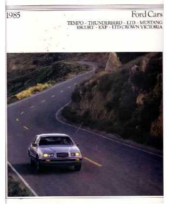 1985 FORD Sales Brochure Literature Book Piece