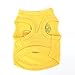 PanDaDa Pet Small Dog Footprint Pattern Vest Tops T-Shirt Yellow XX-Small