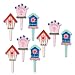 Search : Bird Houses Cakes Cupcakes - 9 Re-Usable Cake Pics & Party Favors-