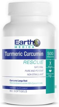 Best Turmeric Supplement, TURMERIC CURCUMIN RESCUE- Premium Quality Pure Natural Organic Herbal Product. Assist in Joint Pain Relief Anti-Inflammatory Antioxidant, Anti-Aging. 60 Vegetarian Capsules