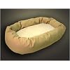 Majestic Dog Bagel Pet Bed with Sherpa LG Khaki