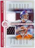 Eli Manning Carson Palmer Upper Deck Reflections Dual Jersey