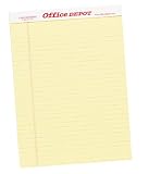 Office Depot Junior Perforated Pads, 5in. x 8in., Legal Ruled, White, Pack Of 12