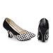 Carol Shoes Women's Damier Pattern Assorted Colors Fashion Sexy Pointed-toe High Chunky Heel Dress Shoes