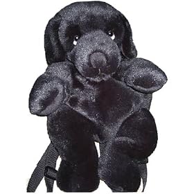 RUSS Purse Pets Black Dog, Back-Pack / Backpack
