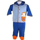 Bon Bebe Newborn Boys Fall Winter Blue Fleece... by Bon Bebe
