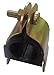 Strut Mounted Cushioned Clamp, Electro Galvanized Gold