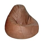 Cambridge Walnut Adult Size Bean Bag Chair By Elite Furniture