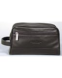 Kenneth Cole Manhattan Leather Zip-Top Travel Kit