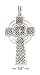 Sterling Silver Large Celtic Cross Charm (Approx. 2 Inch)