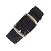 Wrist And Style Perlon Watch Strap (22mm, Black)