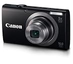 Canon PowerShot A2300 16MP Point-and-Shoot Digital Camera (Black) with 4GB Card, Camera Case