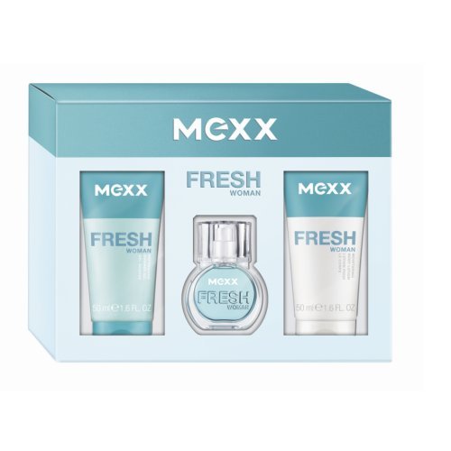 MEXX Fresh Woman Geschenkset - femme - (15 ml Eau de Toilette + 50 ml Duschgel + 50 ml Bod Preisvergleich