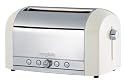 Magimix 4 slice toaster polished with cream centre panel