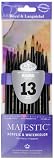 Majestic Royal and Langnickel Short Handle Paint Brush Set, Round, 13-Piece