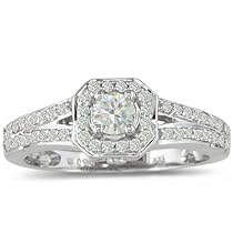 Beautiful 1/2ct Diamond Engagement Ring in 14K White Gold