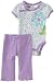Baby Grand Baby-Girls Newborn Floral Creeper And Pant Set, Lovely Purple, 3-6 Months