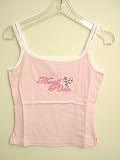 Thrill Ride French Kitty Tattoo Design Tank Top Pink - Bad Kitty Design Tank Top - Matching Hoodies and Pants in our Storefront on Separate Listings.
