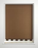 Dark Brown - Plain Castle / Turret Edge Roller Blind / Blinds - 90x160cm