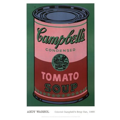 Campbell''s Soup Can Art Poster Print by Andy Warhol, 24x36 Poster Print by Andy Warhol, 24x36 Poster Print by Andy Warhol, 24x36