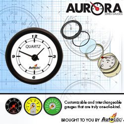 Aurora Clock Gauge W/ Replaceable Face