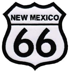 Route 66 New Mexico Embroidered Patch Iron-On Highway Road Sign Biker Emblem