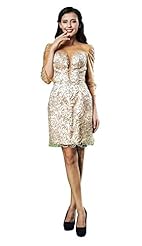 A-line Applique Lace Satin Cocktail Knee Length Short Evening Dress/Prom Dress/Wedding Party Dress 