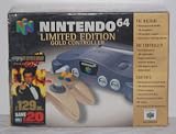 nintendo 64 limited edition gold controller with goldeneye