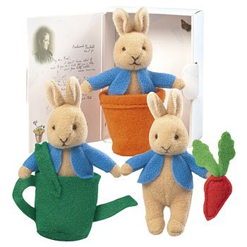 Childrens Toyshop  Toys : Beatrix Potter Miniature Peter Rabbit in a Book-Style Box