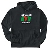 SWEATSHIRT BLACK  BASSETERRE BRUSH  ST. KITTS & NEVIS
