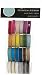 American Crafts Solid Satin Ribbon Value Pack 24 1-Yard Spools, Color Set 1