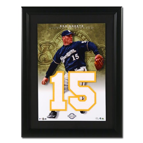 Milwaukee Brewers - Ben Sheets Upper Deck MLB Jersey Numbers Collection