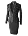 RubyK Womens Classic Slim Fit Blazer and Skirt Suit Set