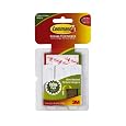Command 17043 Wire-Backed Picture-Hanging Hooks with Adhesives Strips, 3 Hangers 6 Strips