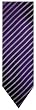 Men's Donald Trump Signature Collection Necktie Neck Tie Purple and White Striped