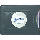 MLB Milwaukee Brewers Leather Money Clip