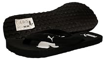 Puma Basic Flip Flop Special Sandal in Black / White - Ships in ''24'' Hours!