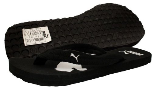 Puma Basic Flip Flop Special Sandal in Black / White - Ships in ''24'' Hours!