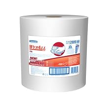 Kimberly-Clark Wypall X90 Hydroknit Cloth, 13-25/64" Length x 11-3/32" Width, White (Case of 450)
