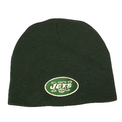 New York Jets Cuffless Beanie Knit Hat, Green New, Nfl