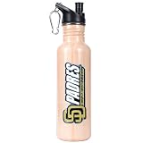 MLB San Diego Padres 26-Ounce Baseball Bat Stainless Steel Water Bottle with Pop-up Spout