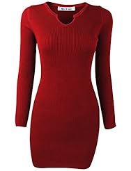 Cotton/Polyester/Spandex Sweater Bodycon Dress/Mini Dress 