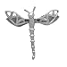 Sterling Silver Dragonfly Pin
