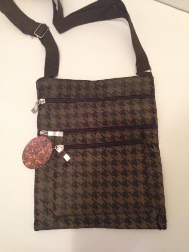 Messenger Bag - Shoulder or Crossbody Strap - Multi-pocket (Brown)