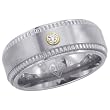 Titanium 0.05 ct. Diamond Men's Ring